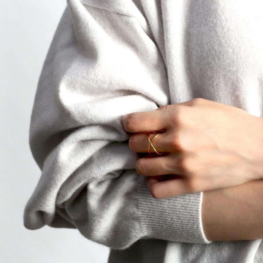 イロンデール エペパン hirondelle et pepin / k18 h-r-7-2-138 Xリング レディース 指輪 ギフト プレゼント 記念日 アクセサリー ジュエリー 2… | hirondelle | 01