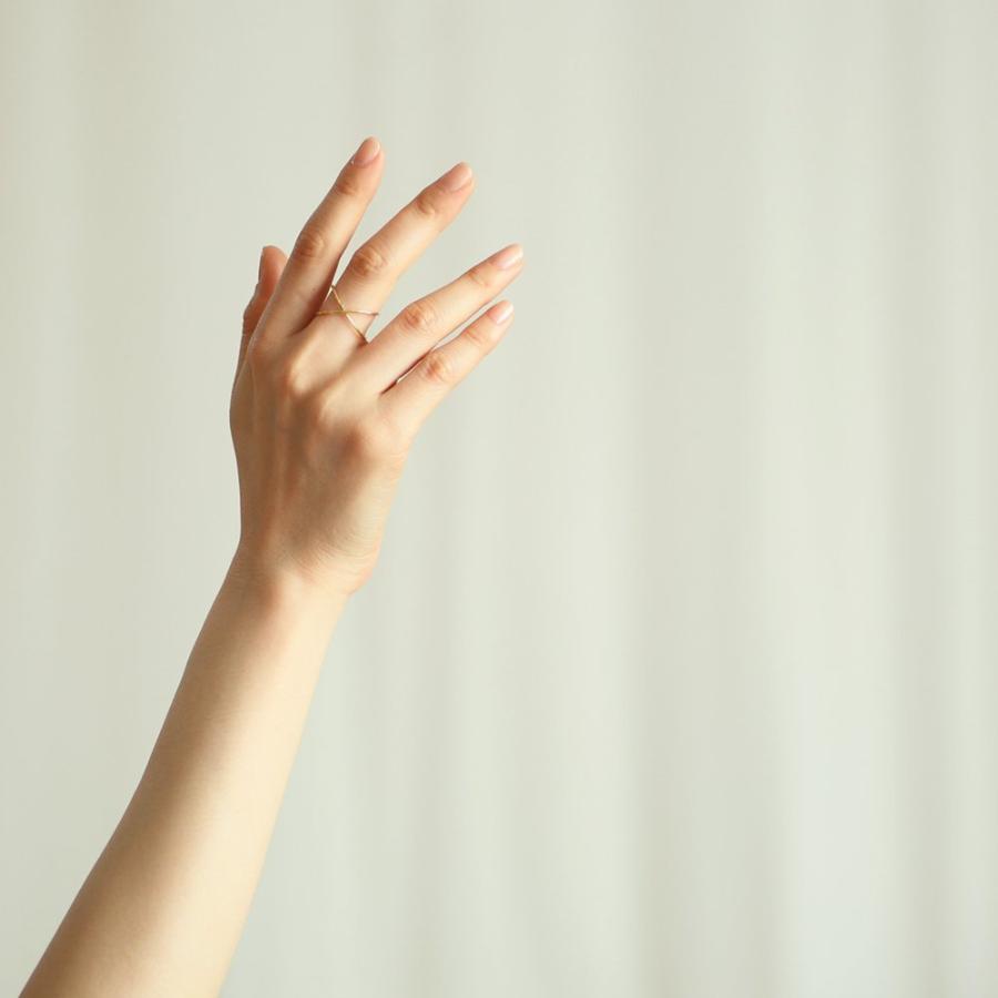 イロンデール エペパン hirondelle et pepin / k18 h-r-7-2-138 Xリング レディース 指輪 ギフト プレゼント 記念日 アクセサリー ジュエリー 2… | hirondelle | 08