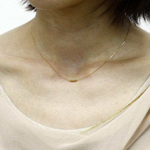 イロンデール エペパン hirondelle et pepin / k18 h-n-7-2-143 ミラーボールネックレス レディース ギフト プレゼント アクセサリー ジュエリ… | hirondelle | 02