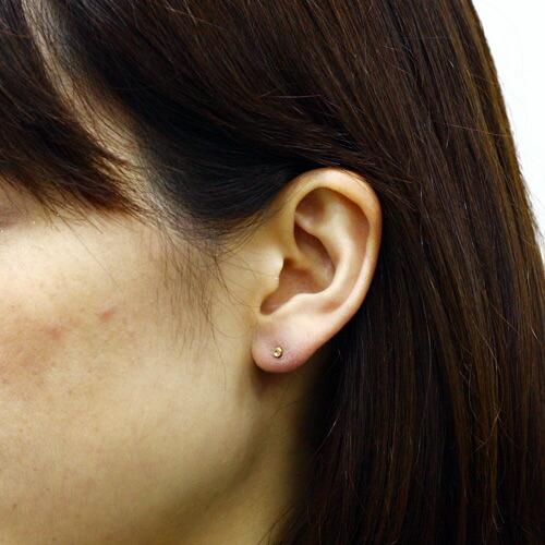 イロンデール エペパン hirondelle et pepin / k18 hp-307 ミニローズカットダイヤピアス  （両耳タイプ） レディース ギフト プレゼント アク… | hirondelle | 03