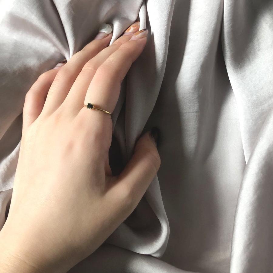 イロンデール エペパン hirondelle et pepin / k18 hr-295 ローズカットブラックダイヤリング レディース 指輪 ギフト プレゼント 記念日 アク… | hirondelle | 06