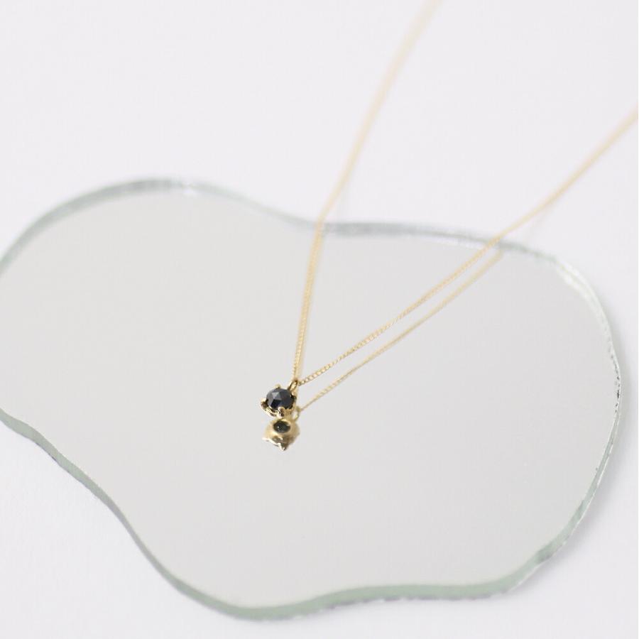 イロンデール エペパン hirondelle et pepin / k18 hn-291 ローズカットブラックダイヤネックレス レディース ギフト プレゼント アクセサリー … | hirondelle