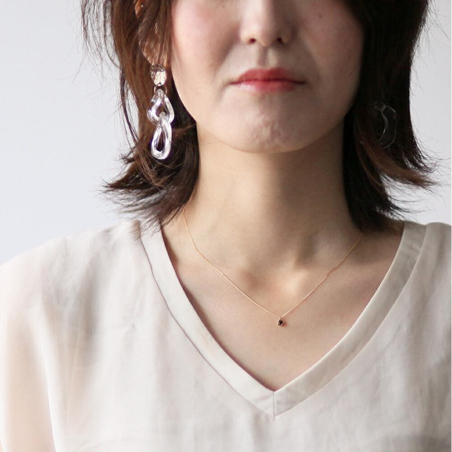 イロンデール エペパン hirondelle et pepin / k18 hn-291 ローズカットブラックダイヤネックレス レディース ギフト プレゼント アクセサリー … | hirondelle | 02