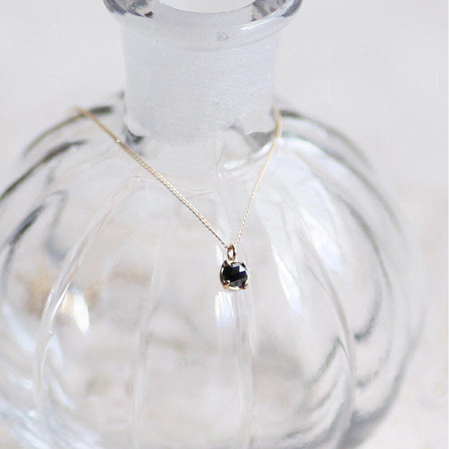 イロンデール エペパン hirondelle et pepin / k18 hn-291 ローズカットブラックダイヤネックレス レディース ギフト プレゼント アクセサリー … | hirondelle | 06