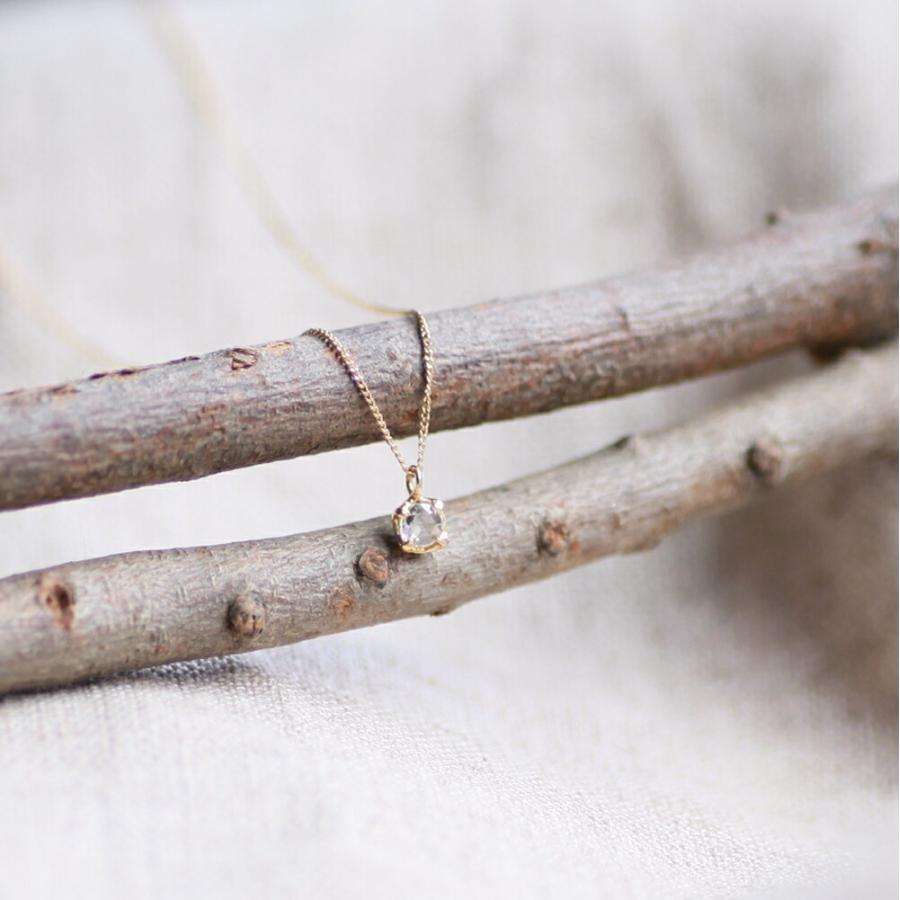 イロンデール エペパン hirondelle et pepin / k18 hn-289 ローズカットダイヤネックレス レディース ギフト プレゼント アクセサリー ジュエリ… | hirondelle | 01