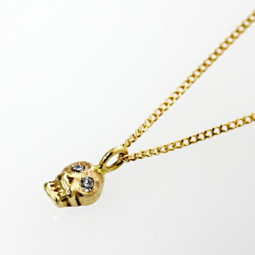 イロンデール エペパン hirondelle et pepin / k18 h-n-8-2-177 スカルネックレス - ダイヤ レディース ギフト プレゼント アクセサリー ジュエ… | DAIYA（ゴルフ用品、日用品） | 01