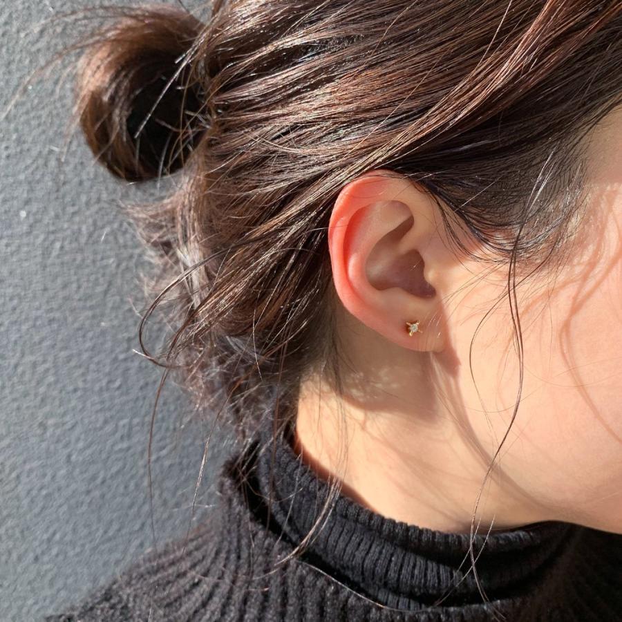 イロンデール エペパン hirondelle et pepin / k18 h-p-6-2-66 立て爪ピアス（片耳タイプ） レディース ギフト プレゼント アクセサリー ジュエ… | hirondelle | 02