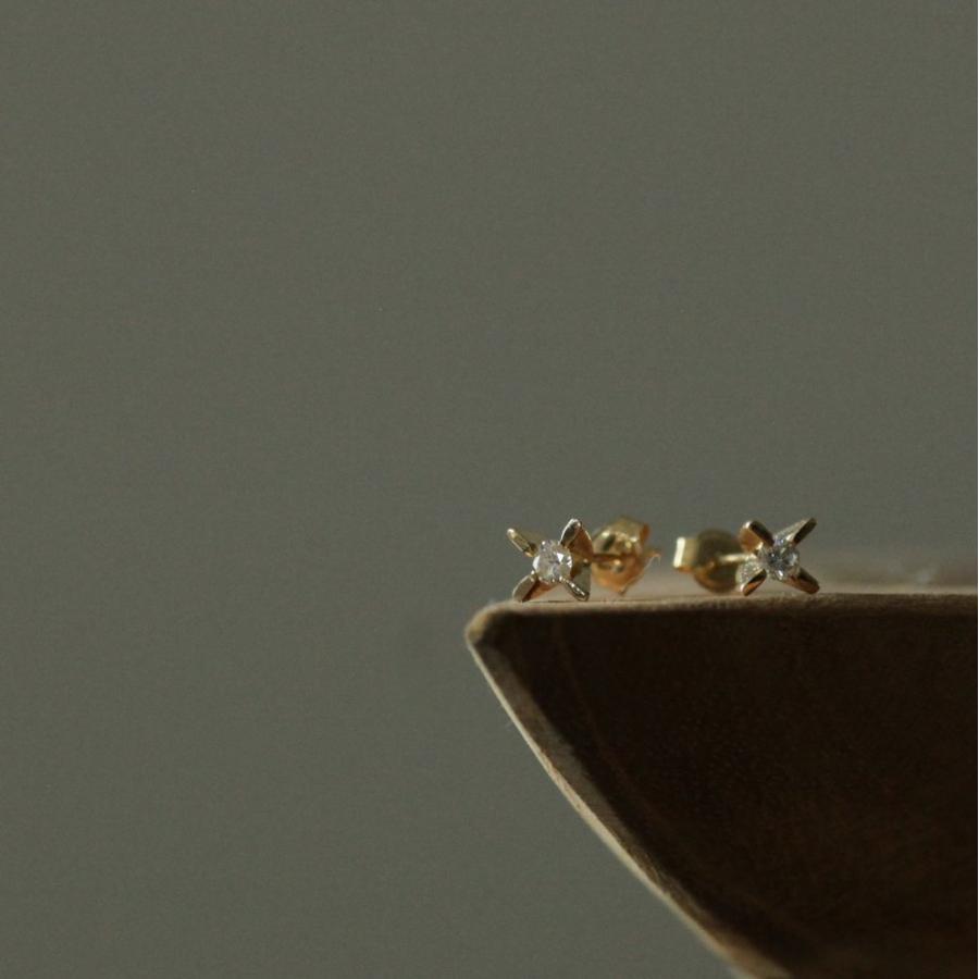 イロンデール エペパン hirondelle et pepin / k18 h-p-6-2-66 立て爪ピアス（片耳タイプ） レディース ギフト プレゼント アクセサリー ジュエ… | hirondelle | 05