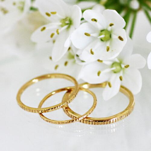 イロンデール エペパン hirondelle et pepin / k18 h-r-7-7-159 刻み目リング S レディース 指輪 ギフト プレゼント 記念日 アクセサリー ジュ… | hirondelle