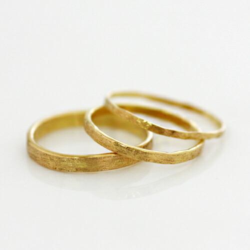 イロンデール エペパン hirondelle et pepin / k18 hr-9-2-223 シャイニーマットリング L レディース 指輪 ギフト プレゼント 記念日 アクセサ… | hirondelle | 01