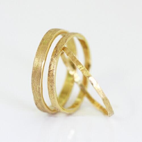 イロンデール エペパン hirondelle et pepin / k18 hr-9-2-223 シャイニーマットリング L レディース 指輪 ギフト プレゼント 記念日 アクセサ… | hirondelle | 03