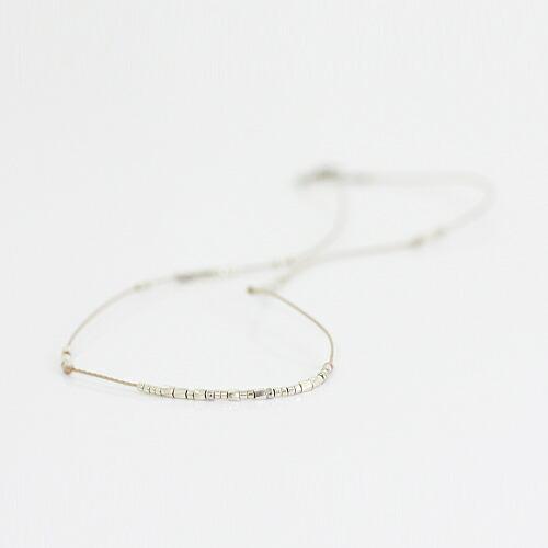 sinc（シンク） / ストリング＆シードネックレス - シルバー レディース プレゼント ギフト 贈り物 アクセサリー ジュエリー 20代 30代 40代 50代 60代 | 