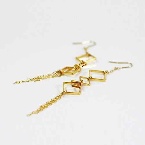 sinc（シンク） / スクエアモチーフ  ピアス レディース シンプル 大人 上品 綺麗 プレゼント ギフト 贈り物 アクセサリー ジュエリー 20代 30代 40代 50代 60代 | 