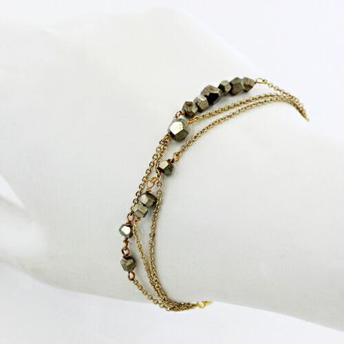 sinc（シンク） / パイライト ブレスレット レディース シンプル 大人 上品 綺麗 プレゼント ギフト 贈り物 アクセサリー ジュエリー 20代 30代 40代 50代 60代 | 