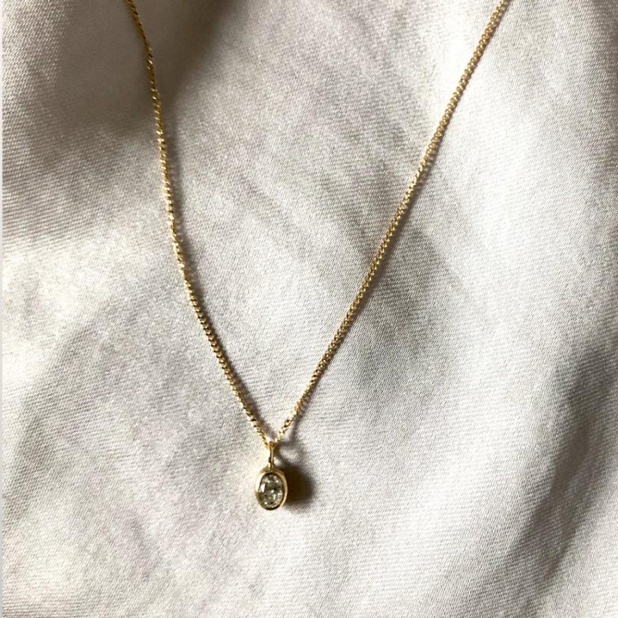 イロンデール エペパン hirondelle et pepin / k18 hn-339 オーバルダイヤ ネックレス レディース ギフト プレゼント アクセサリー ジュエリー … | hirondelle