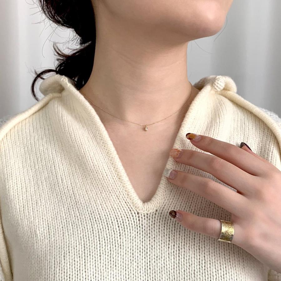 イロンデール エペパン hirondelle et pepin / k18 hn-339 オーバルダイヤ ネックレス レディース ギフト プレゼント アクセサリー ジュエリー … | hirondelle | 02