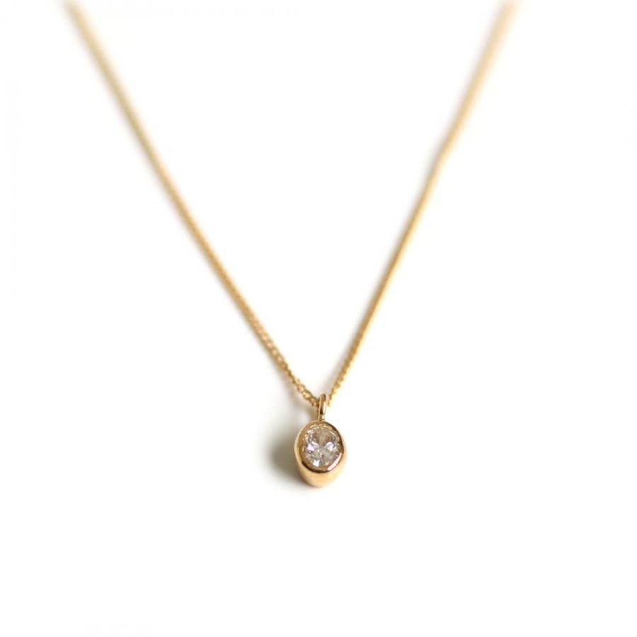 イロンデール エペパン hirondelle et pepin / k18 hn-339 オーバルダイヤ ネックレス レディース ギフト プレゼント アクセサリー ジュエリー … | hirondelle | 03