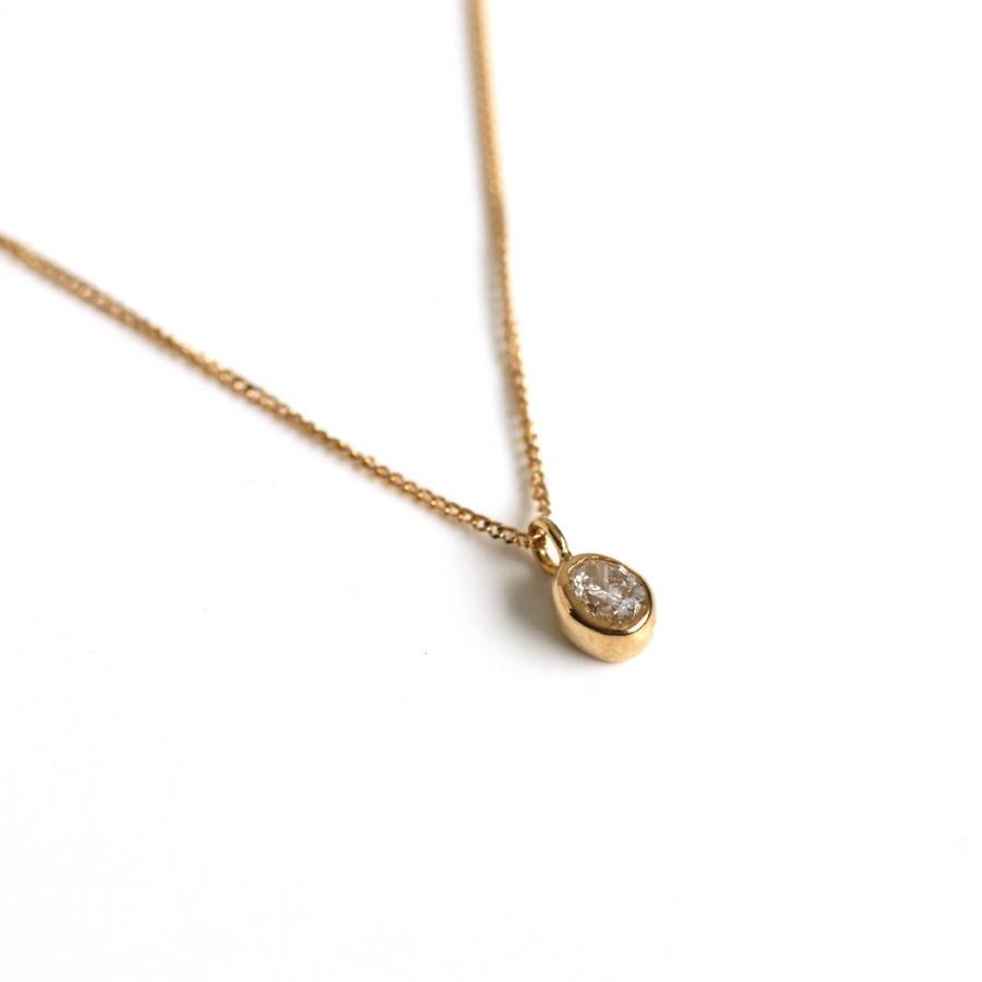 イロンデール エペパン hirondelle et pepin / k18 hn-339 オーバルダイヤ ネックレス レディース ギフト プレゼント アクセサリー ジュエリー … | hirondelle | 04