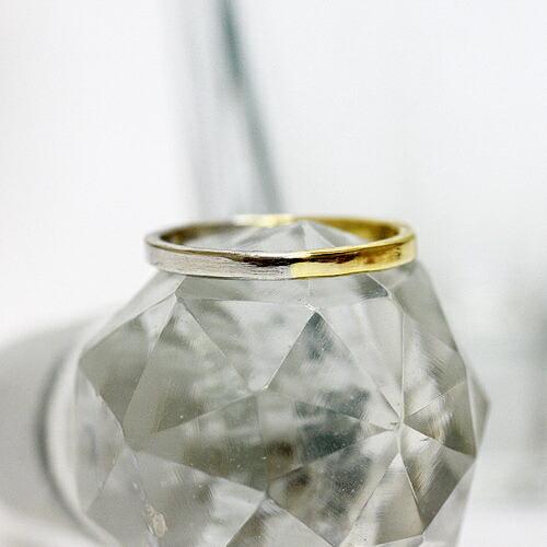 イロンデール エペパン hirondelle et pepin / pt pr-53 平打ちコンビリング - ワイド レディース 指輪 ギフト プレゼント 記念日 アクセサリー… | hirondelle | 02