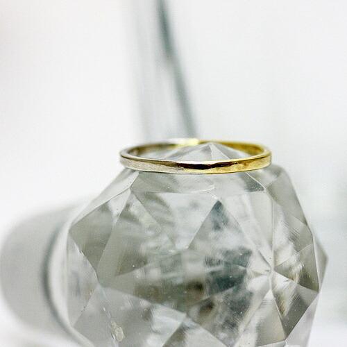 イロンデール エペパン hirondelle et pepin / pt pr-52 平打ちコンビリング - ナロー レディース 指輪 ギフト プレゼント 記念日 アクセサリー… | hirondelle | 02