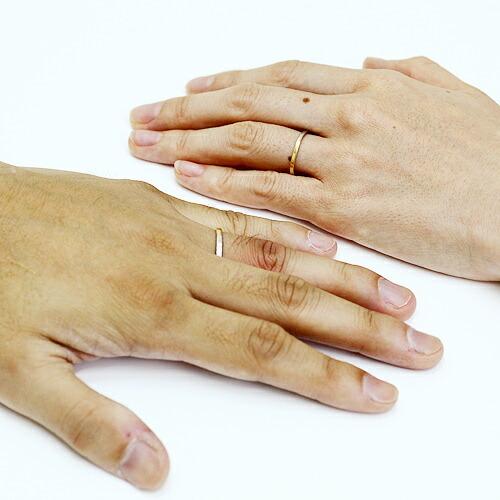 イロンデール エペパン hirondelle et pepin / pt pr-52 平打ちコンビリング - ナロー レディース 指輪 ギフト プレゼント 記念日 アクセサリー… | hirondelle | 03