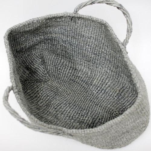 サイザル カゴバッグ 楕円L - グレー かごバッグ |  | 01