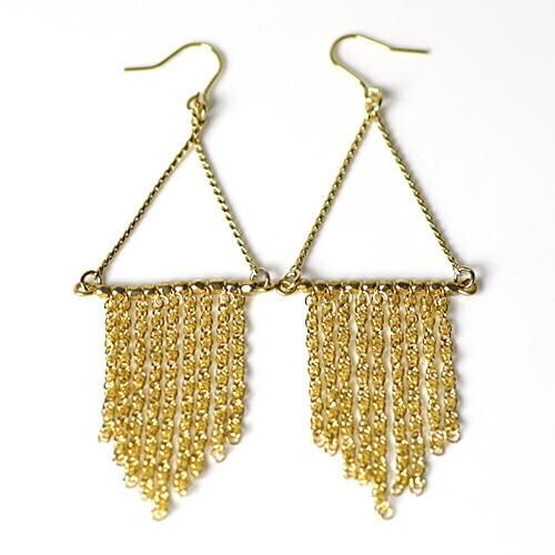 sinc（シンク） / triangle fringe ピアス レディース シンプル 大人 上品 綺麗 プレゼント ギフト 贈り物 アクセサリー ジュエリー 20代 30代 40代 50代 60代 | Triangle（BALENCIAGA）