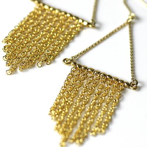 sinc（シンク） / triangle fringe ピアス レディース シンプル 大人 上品 綺麗 プレゼント ギフト 贈り物 アクセサリー ジュエリー 20代 30代 40代 50代 60代 | Triangle（BALENCIAGA） | 01