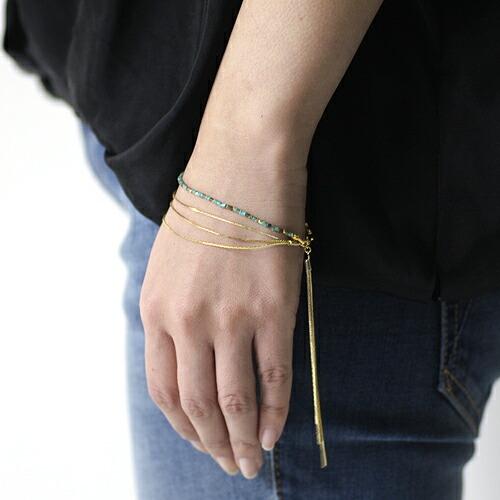 sinc（シンク） / ターコイズ×チェーン ブレスレット レディース プレゼント ギフト 贈り物 アクセサリー ジュエリー 20代 30代 40代 50代 60代 |  | 02