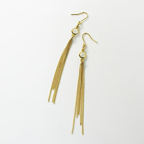 sinc（シンク） / motif ロングピアス - ゴールド レディース シンプル 大人 上品 綺麗 プレゼント ギフト 贈り物 アクセサリー ジュエリー 20代 30代 40代 50… | motif