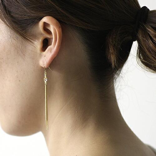 sinc（シンク） / motif ロングピアス - ゴールド レディース シンプル 大人 上品 綺麗 プレゼント ギフト 贈り物 アクセサリー ジュエリー 20代 30代 40代 50… | motif | 02