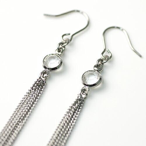 sinc（シンク） / motif ロングピアス - シルバー レディース シンプル 大人 上品 綺麗 プレゼント ギフト 贈り物 アクセサリー ジュエリー 20代 30代 40代 50… | motif | 01