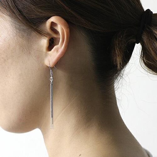 sinc（シンク） / motif ロングピアス - シルバー レディース シンプル 大人 上品 綺麗 プレゼント ギフト 贈り物 アクセサリー ジュエリー 20代 30代 40代 50… | motif | 02