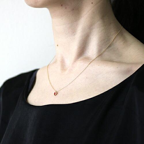イロンデール エペパン hirondelle et pepin / k18 hn-367 七宝ハート ネックレス レディース ギフト プレゼント アクセサリー ジュエリー 20代… | hirondelle | 02