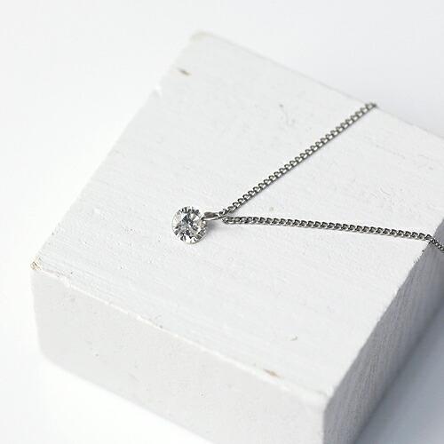 イロンデール エペパン hirondelle et pepin / pt pn-26 ルースダイヤ プラチナネックレス レディース ギフト プレゼント アクセサリー ジュエ… | hirondelle | 01