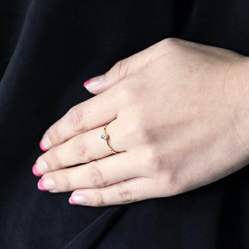 イロンデール エペパン hirondelle et pepin / k18 hr-380 レイヤーリング - サファイア×ダイヤ レディース 指輪 ギフト プレゼント 記念日 ア… | hirondelle | 04