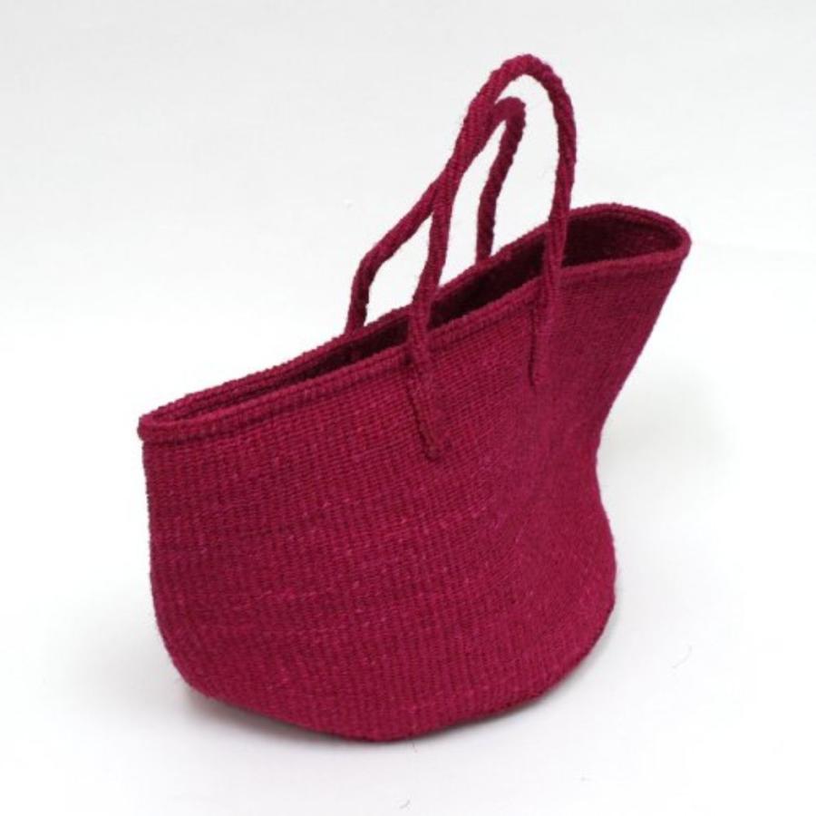 サイザル カゴバッグ ラウンド M / K1104-45 - フシア（ピンク） レディース カゴバッグ 12インチ |  | 01