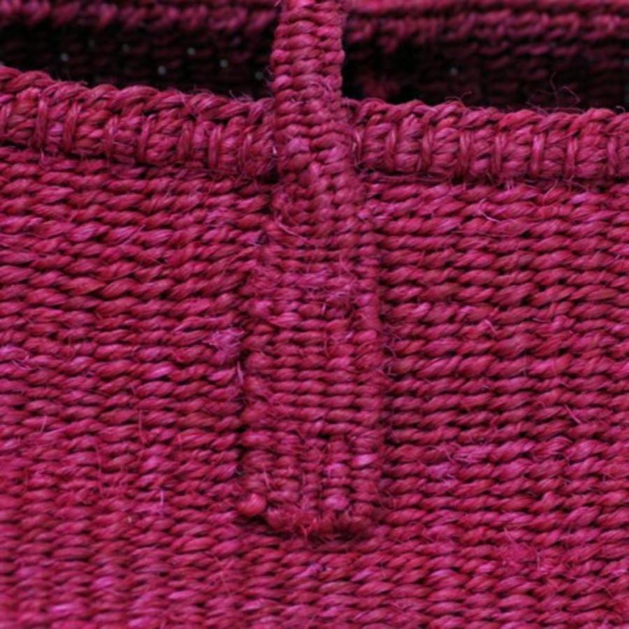 サイザル カゴバッグ ラウンド M / K1104-45 - フシア（ピンク） レディース カゴバッグ 12インチ |  | 02