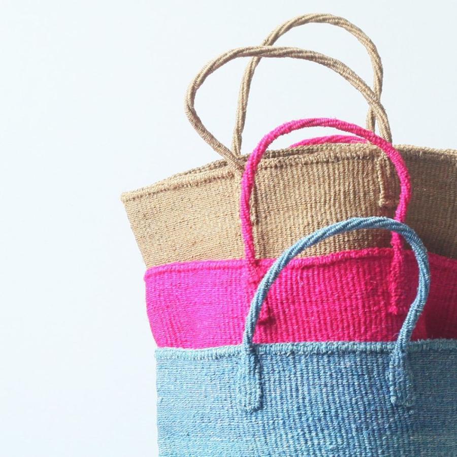 サイザル カゴバッグ ラウンド M / K1104-26 - ベージュ　レディース 12インチ |  | 10