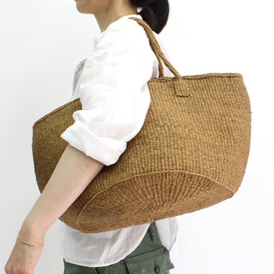 サイザル カゴバッグ ラウンド M / K1104-26 - ベージュ　レディース 12インチ |  | 11