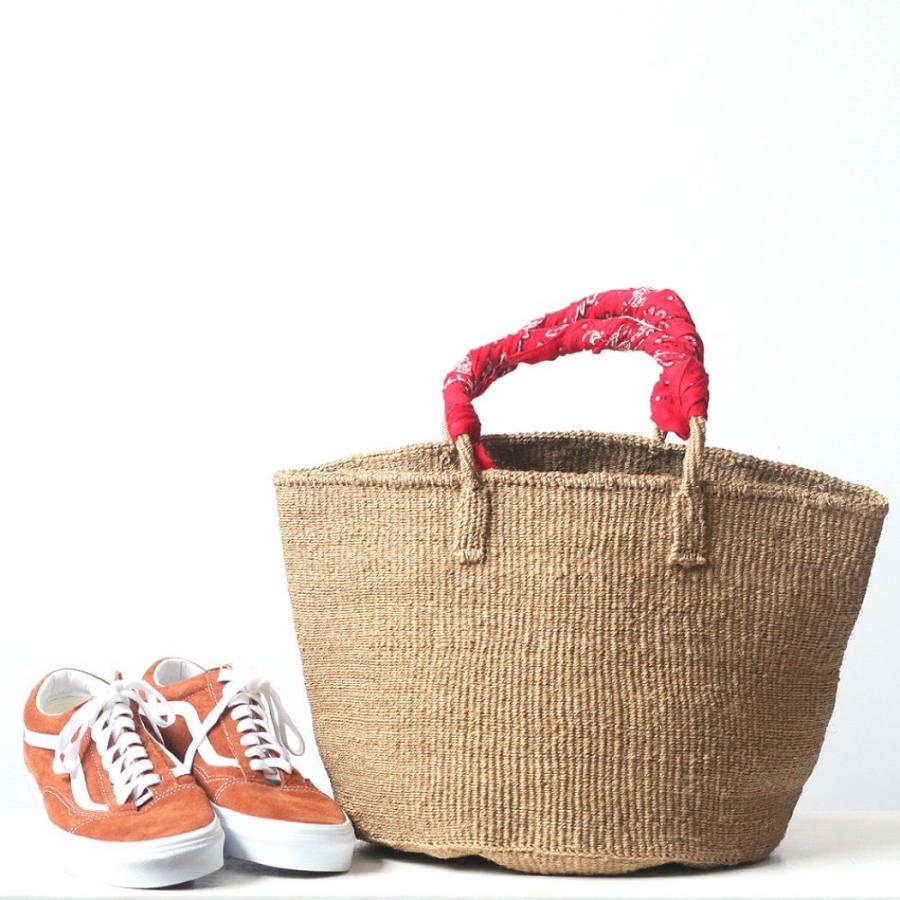 サイザル カゴバッグ ラウンド M / K1104-26 - ベージュ　レディース 12インチ |  | 05