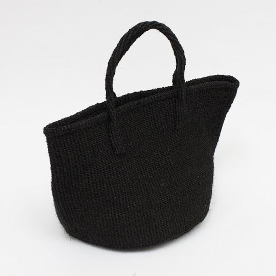 サイザル カゴバッグ ラウンド M / K1104-10 - ブラック レディース カゴバッグ 12インチ |  | 01