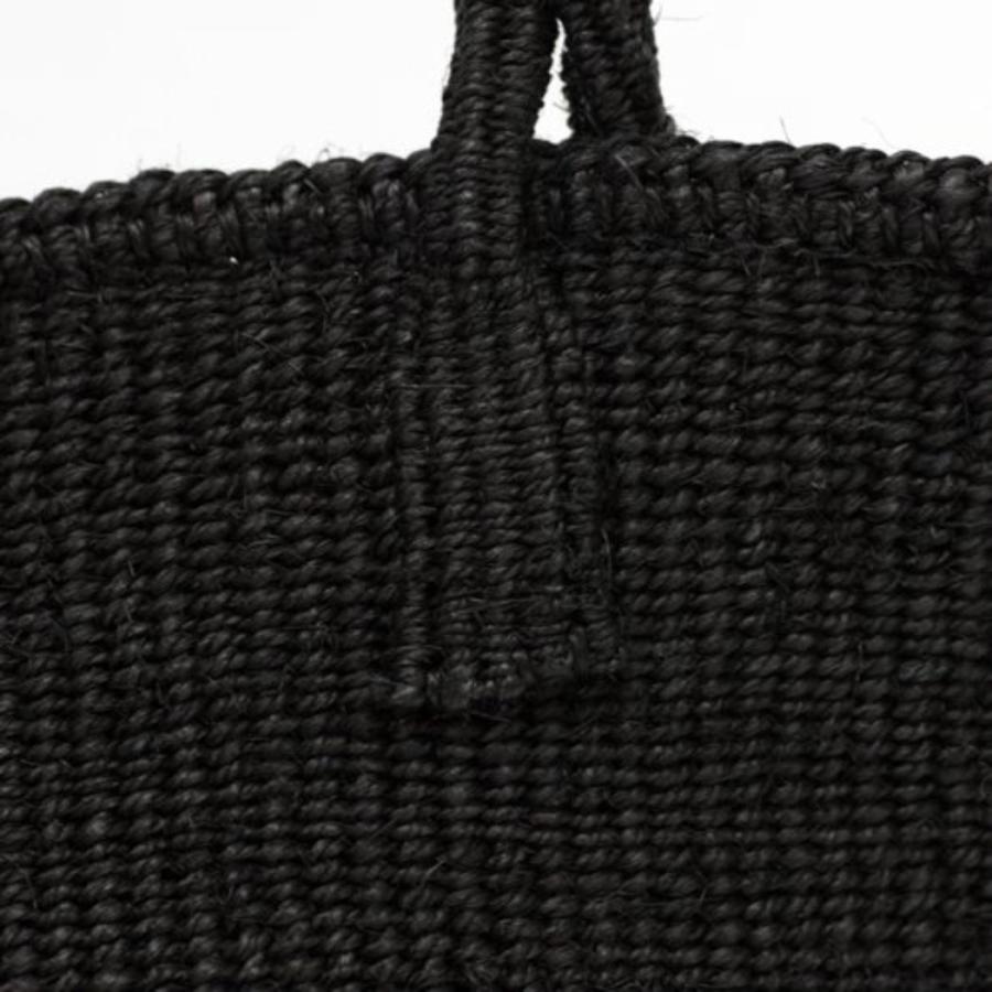 サイザル カゴバッグ ラウンド M / K1104-10 - ブラック レディース カゴバッグ 12インチ |  | 02