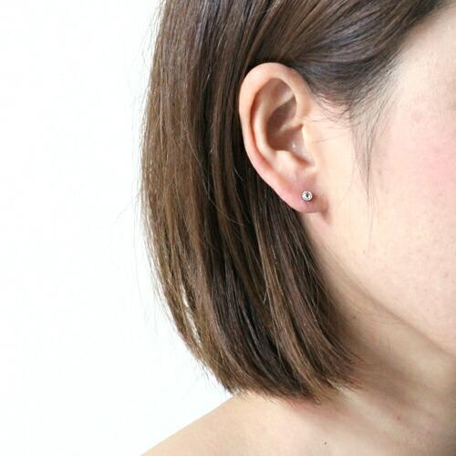 sala（サラ） / k18 ローズカット一粒ダイヤ ピアス (片耳タイプ) |  | 04