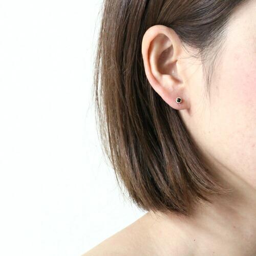 sala（サラ） / k18 一粒ストーン ピアス - サファイア (片耳タイプ) |  | 04