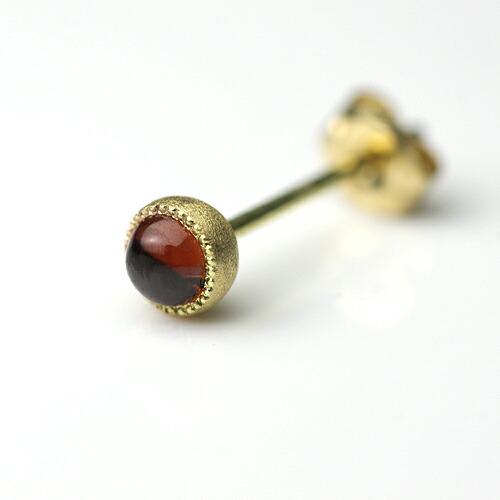 sala（サラ） / k18 一粒ストーン ピアス - ガーネット (片耳タイプ) |  | 02