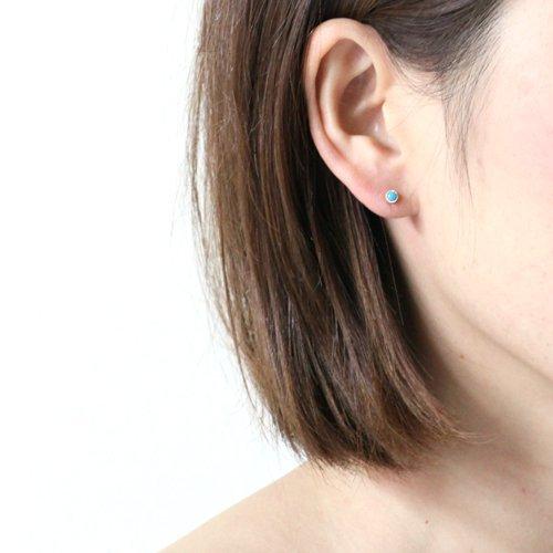 sala（サラ） / k18 一粒ストーン ピアス - ターコイズ (片耳タイプ) |  | 03