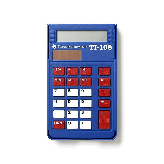 Texas Instruments / TI-108 8桁 電卓 テキサス インスツルメンツ ケース付き カバー付き プチギフト お祝い 贈り物 ポイント 消化 買いまわり プレゼント 母… | 
