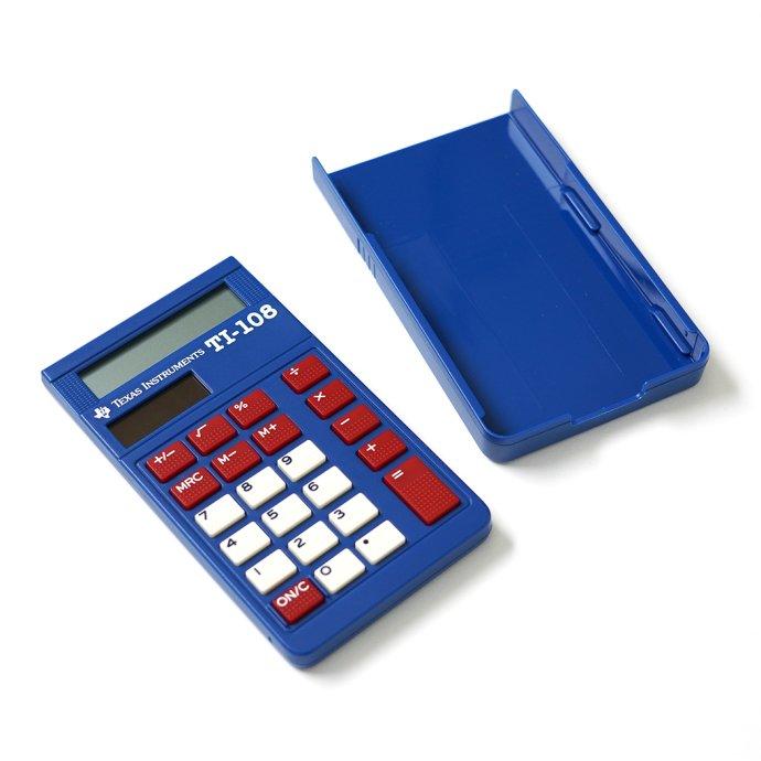 Texas Instruments / TI-108 8桁 電卓 テキサス インスツルメンツ ケース付き カバー付き プチギフト お祝い 贈り物 ポイント 消化 買いまわり プレゼント 母… |  | 03