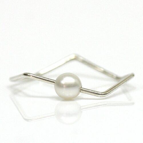 siki (シキ) / silver 七角形とパールのリング シルバー / SK-R13-SV | 